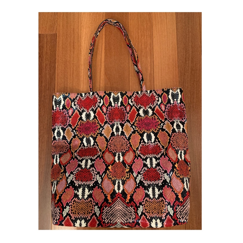 Red Python bag